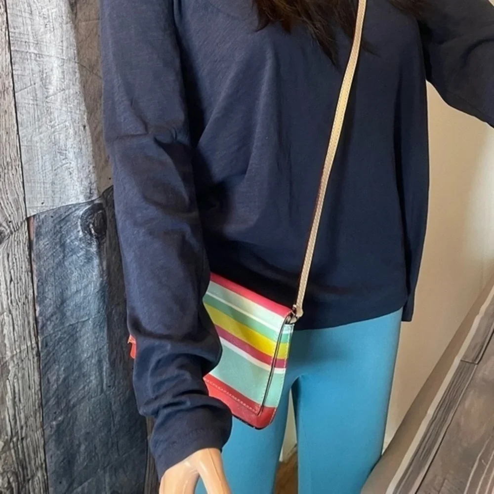 Kate Spade♠️ Multicolor striped crossbody - Eye Catching Crossbody​